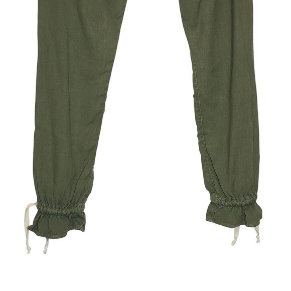 Joie Maja Green Utility Cargo Jogger Pant Ankle Cropped Linen Blend Casual 23 - Picture 10 of 16